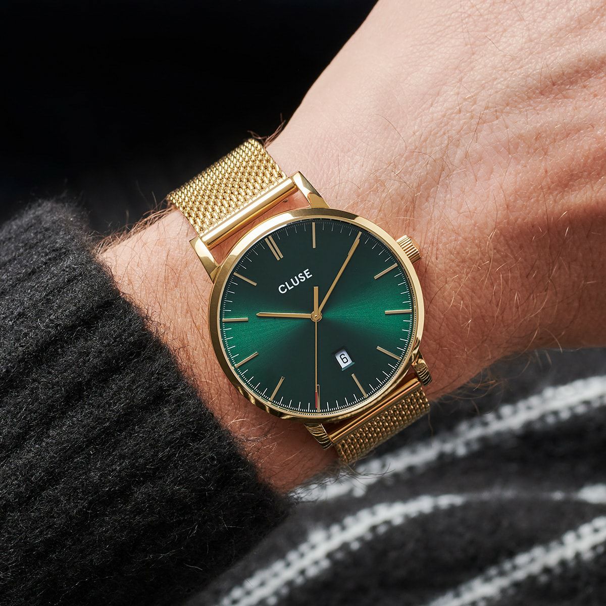 アラヴィス メッシュ ゴールド グリーン / ゴールド | クルース/CLUSE